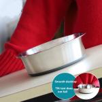 Stainless Steel Pet Bowl Anti-Slip Pet Food Basin Silicone Cat Bowl Dog Bowl