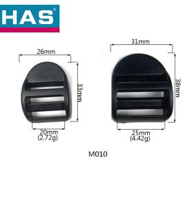 China 20mm / 25mm Black Plastic Ladder Lock Buckle Strap Adjuster For Webbing Gear factory