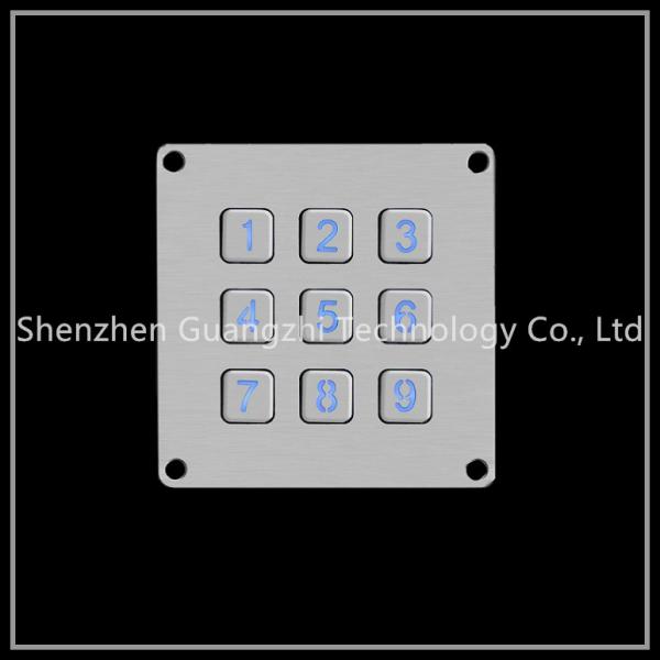 China Digital 9 Key Keyboard For Information Kiosk Good Dirt Proof Performance factory