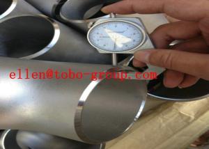 China ASTM A815 ASME B16.9 UNS Stainless steel tee UNS S32750 UNSS32760 factory