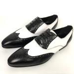 Business Men'S Wedding Dress Shoes / Mens Woven Leather Lace Up Shoes