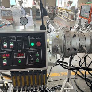 Plastic Water Gas Oil Supply Pipe Tube Extrusion Production Line Single Screw