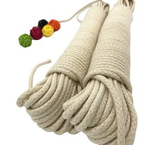 China YILIYUAN 2021 Shandong Exit 6mm 8 mm flat hollow nude cotton halyard rope Specifications 4-36mm factory