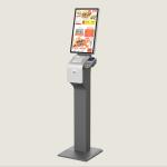 Floor Stand 21.5'' Multi-Point Touch Self Ordering Kiosk Cash/Cashless Self