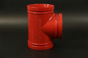 China 300 PSI Grooved Tee 6mm Pipe Thickness CNAS ILAC-MRA CCC certificated factory