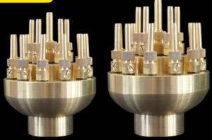 China Brass Adjustable Fountain Nozzles Water Flow 25m3/h factory