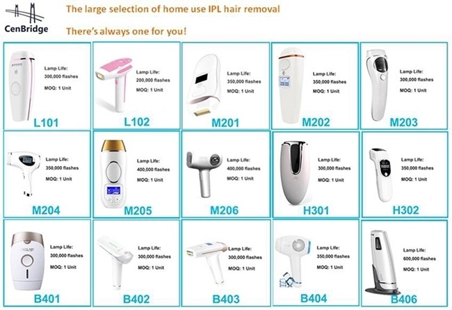 Handheld 50HZ / 60HZ Quartz Lamp Skin Rejuvenation IPL Hair Removal Device
