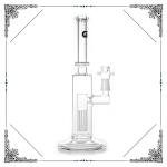 Straight Tube Grace Glass Water Pipes With 6 Tree Arms Percolator Smoking Bongs