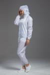 Food Processing Garment Resuable Combed Fabric yellow hooded jacket and pants