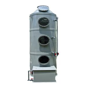 China PP Stainless Steel Wet Scrubber Spray Tower for Customized Acid Alkali Waste Gas Treatment factory