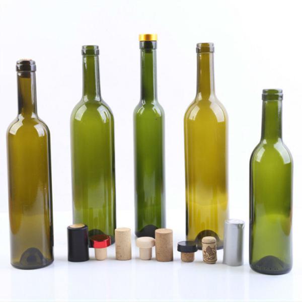 750ml 750cl Olive Green Glass Wine Bottle Made of Super Flint Glass for