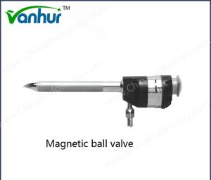 China Vanhe Abdominal Steel Laparoscopic Trocar with ODM Acceptable and Ball Valve factory