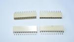 Double Row 2x12P Natural Straight Pin Header with Tin Plated Pins for High
