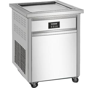 China Full - Auto Commercial Fridge Freezer Square Pan Thailand Style Roll Fry Ice Cream factory