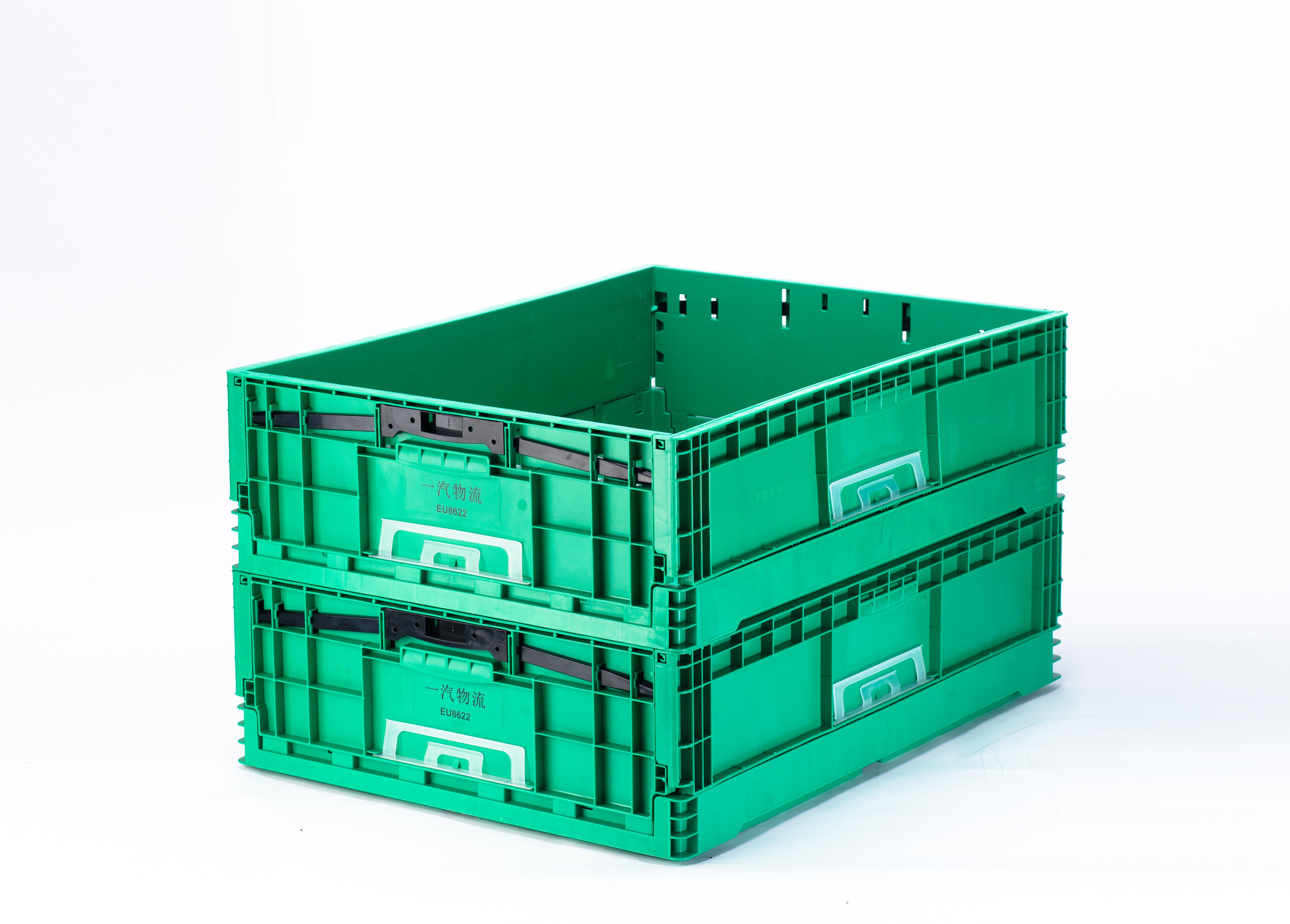 PP Collapsible Vegetable Crate EU Turnover Box Solid Box Style for Convenient Storage