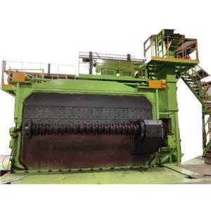 China Load 2700kg Double Station Auto Blasting Machine Wire Rod In Coils Cleaning factory