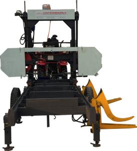 China Diesel Log Bandsaw Mill Mobile Wood Mill Hydraulic Wood Band Sawmill For Timber factory