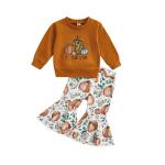 Two Piece Print Girls' Children'S Easter Costumes Casual Style