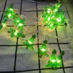 Christmas Themed Dewdrop String Light Decor 6.5FT 20LED Gift Boxes Santa Claus