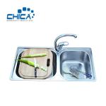Double Bowl Kitchen Sink SUS304 Stainless Steel Kitchen Sink Press Kitchen Sink