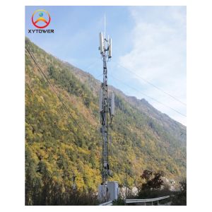 5g Antenna Mast Telecom Rooftop Monopole Tower