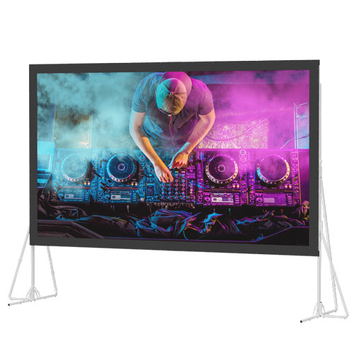 Outdoor Fast Fold Screens 100 " Diagnal With Flexible Front Projection Fabric