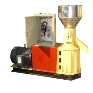 China Farm Mini Flat Die Pellet Mill SKJ2-200 11KW Fish Food Pellet Making factory