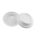 Eco Friendly Compostable Sippy Cup Lids Sugarcane Bagasse 90 mm Round Cup Cover