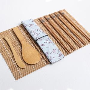 China Kitchen Tool Sushi Rolling Mats , DIY Bamboo Sushi Kit Set For Beginner factory