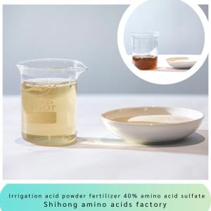 China Irrigation Acid Powder Fertilizer Amino Acid 45% Sulfate Chloride Free for Landscape Fruits Potatoes factory