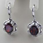 925 Sterling Silver Blue Topaz Cubic Zircon Dangle Drop Earrings (PSJ06345)