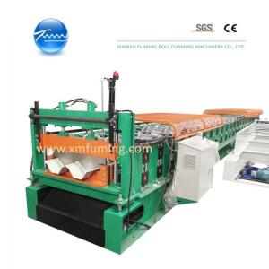 China Profile Metal Roofing Roll Former Automatic Boltless Roof Panel Forming Machine factory