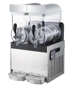 China Commercial Stainless Steel Double Heads 15Lx2 Slush Machine factory