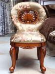 King And Queen Birch Antique Wooden Throne Chair Scratch Resistant