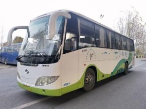 China 48 Seat Second Hand Shuttle Bus Ingles XMQ6118 Electric Coach Bus Cummins Engine factory
