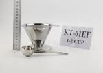 Permanent 304 SS Coffee Maker Gift Set 2 Cups 100mm Bottom Diameter