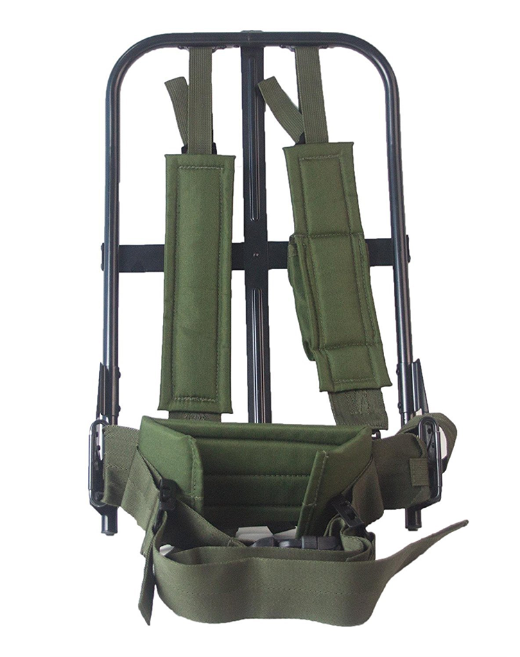 Unisex Oxford Outdoor Training Backpack With Metal Holder For Outdoor Exploration