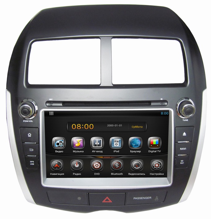 Ouchuangbo Pure Android 4.2 Car GPS Navi for Mitsubishi ASX 2010-2012 with DVD Stereo Bluetooth iPod OCB-8064C