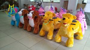 China Hansel coin and non coin operated animal joy ride happy car rides on animals zippy dog ride factory