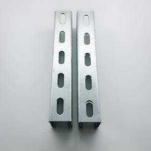 China Hot Dip Galvanized Strut C Channel Steel U Channel Pre Galvanized Finish 3m / 6m Length factory