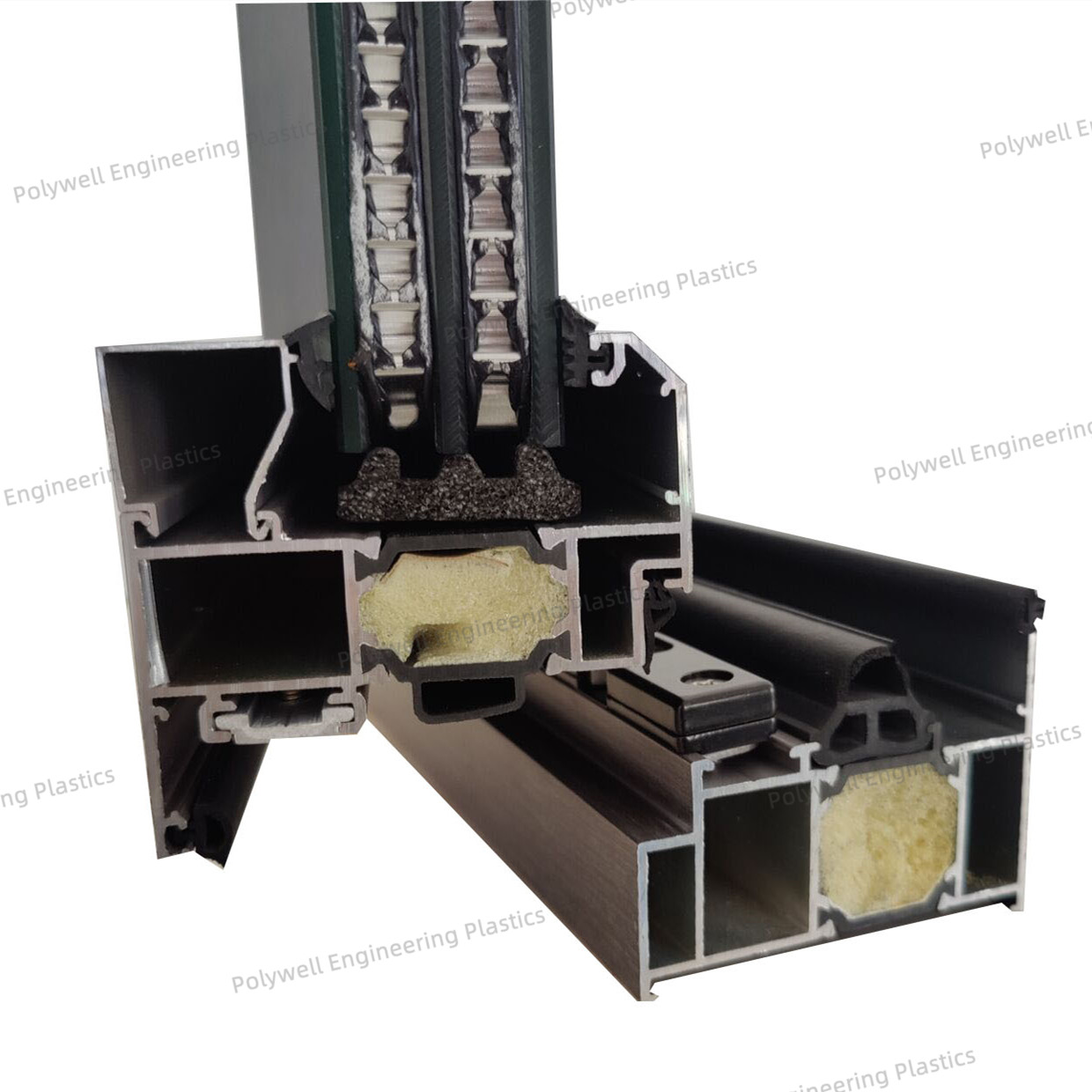 Customized Sliding Aluminum System Window Heat Insulation Profile Windproof 1.8mm Glass