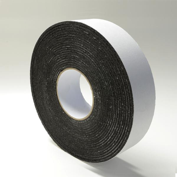 China Rubber 3mm Black RoHS Die Cut Adhesive Tape For Heat And Sound Insulation factory