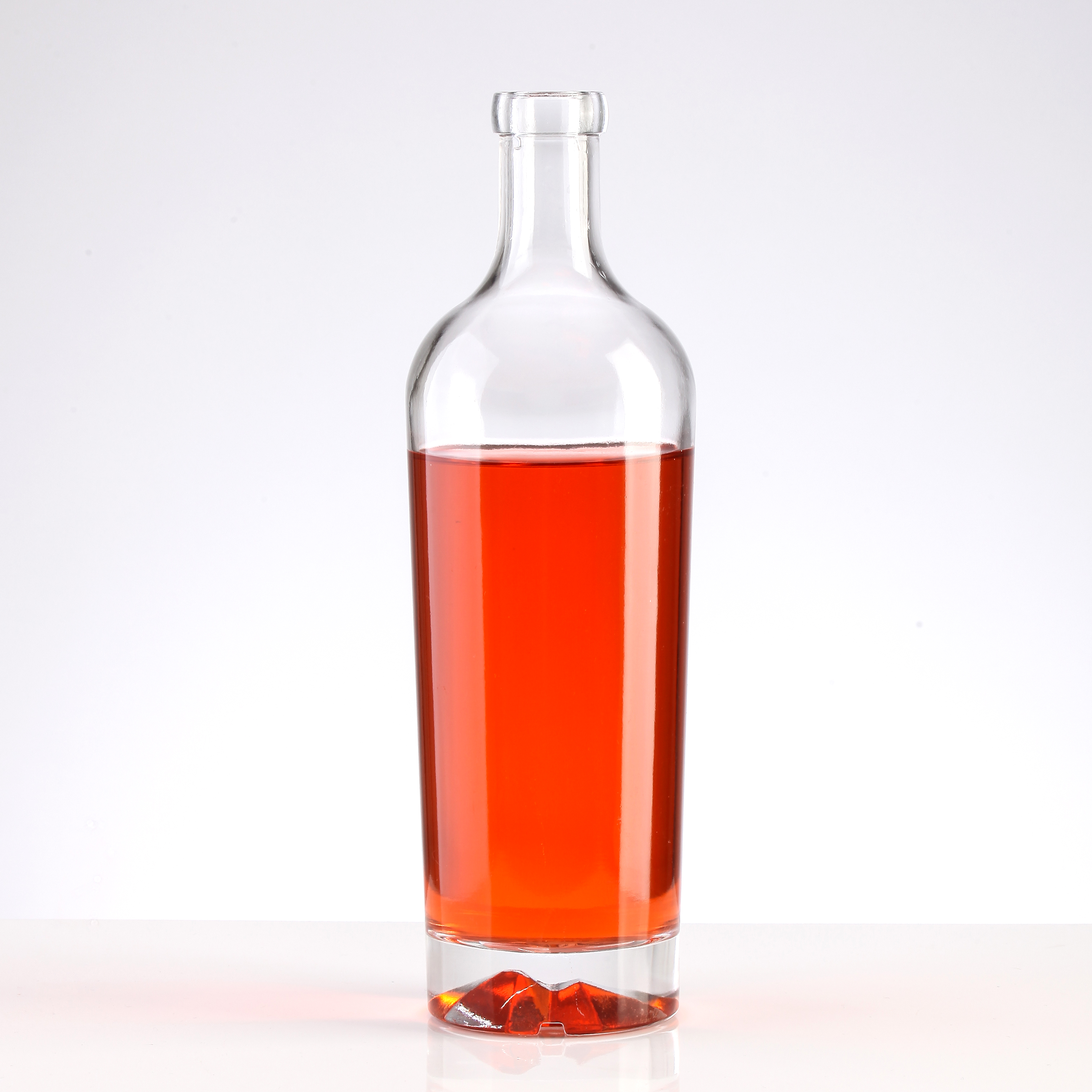 Glass Collar Wine Bottle with Corks Small Sample Vodka Rum Liquor Bottle