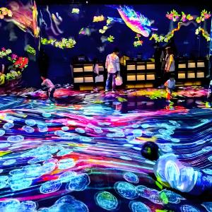 China 3d Holographic Interactive Wall Projection Software Immersive Room Experience factory