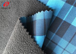 China Printed Softshell TPU Coated Fabric Woven Fabric Bonded Polyester Polar Fleece Fabric factory