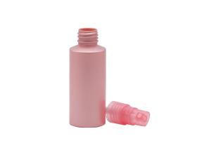 China Empty Cylinder Cosmetic Spray Bottle Pink Mist 20mm Neck Size Plastic factory