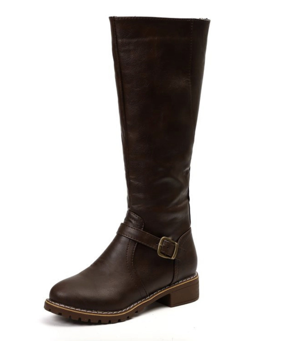 High Heel Women Shoe Boots Mid Calf Height For Autumn Winter
