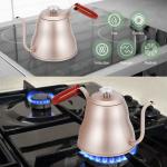 Stainless Steel Coffee Kettle With Thermometer 1.2L 40oz Eco - Friendly