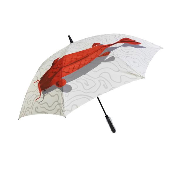 China BV Approval Custom Printed Pongee Automatic Golf Umbrellas factory