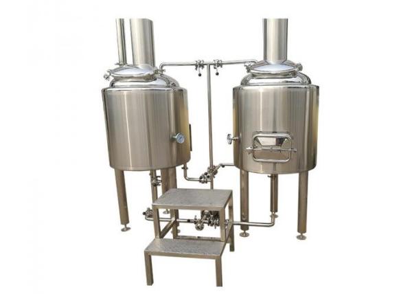 50L Micro Brewing Systems 304 Stainless Steel Commercial Brew Kettle For Craft